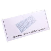 Tastiera cablata USB ultrasottile da 450 78 tasti