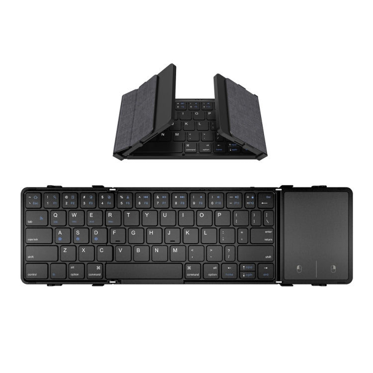 Tastiera Bluetooth ripiegabile portatile in pelle B1053