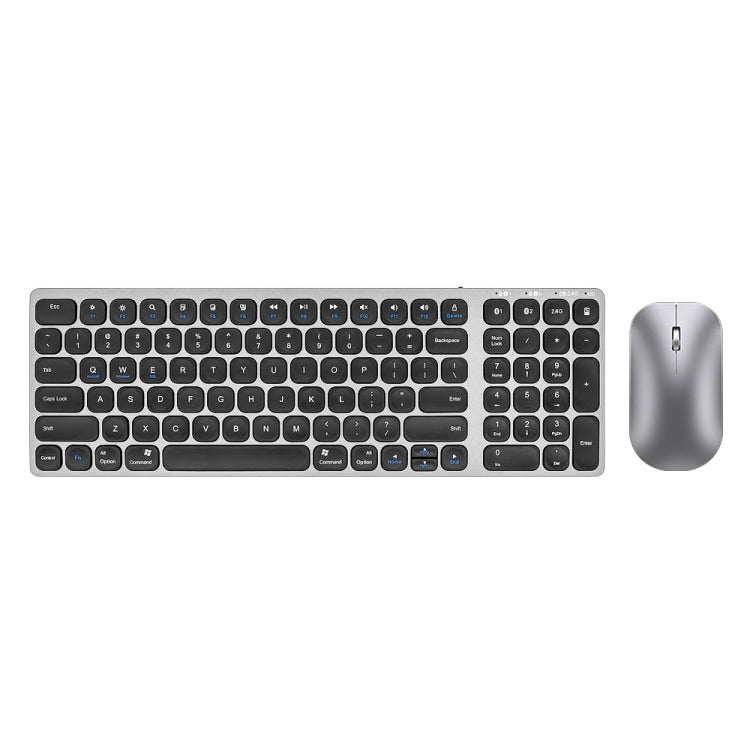 Tastiera wireless Bluetooth K4500 + set mouse silenzioso con ricarica in tre modalità
