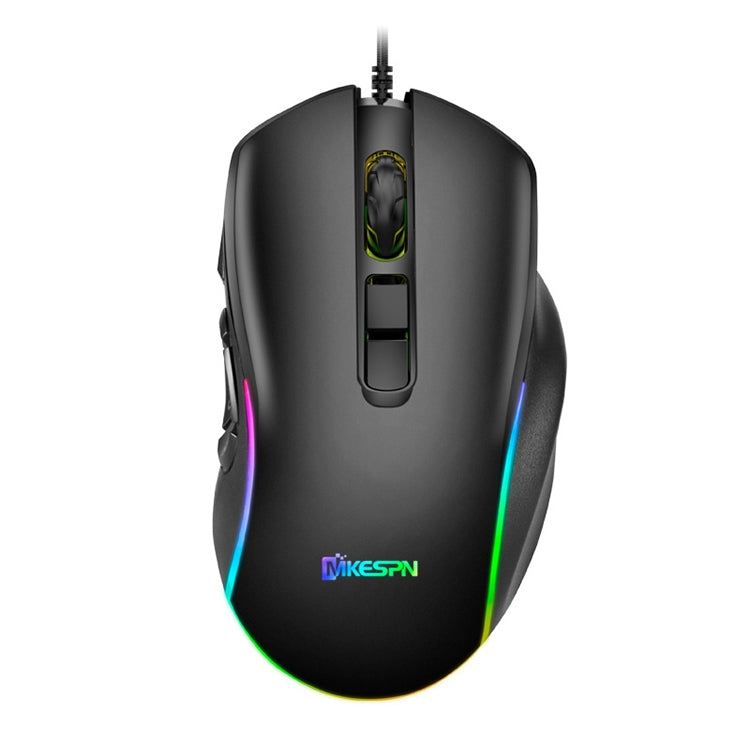 MKESPN X9 Mouse cablato da gioco con definizione macro RGB a 10 pulsanti 7200 DPI, x9