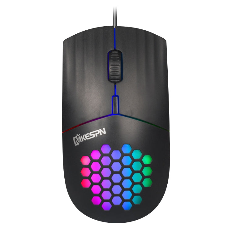 MKESPN SXS-838 Mouse con cavo cavo RGB con interfaccia di tipo C, Type-C
