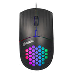 MKESPN SXS-838 Mouse con cavo cavo RGB con interfaccia USB, USB