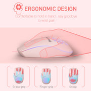 MKESPN SXS-838 Mouse con cavo cavo RGB con interfaccia USB, USB