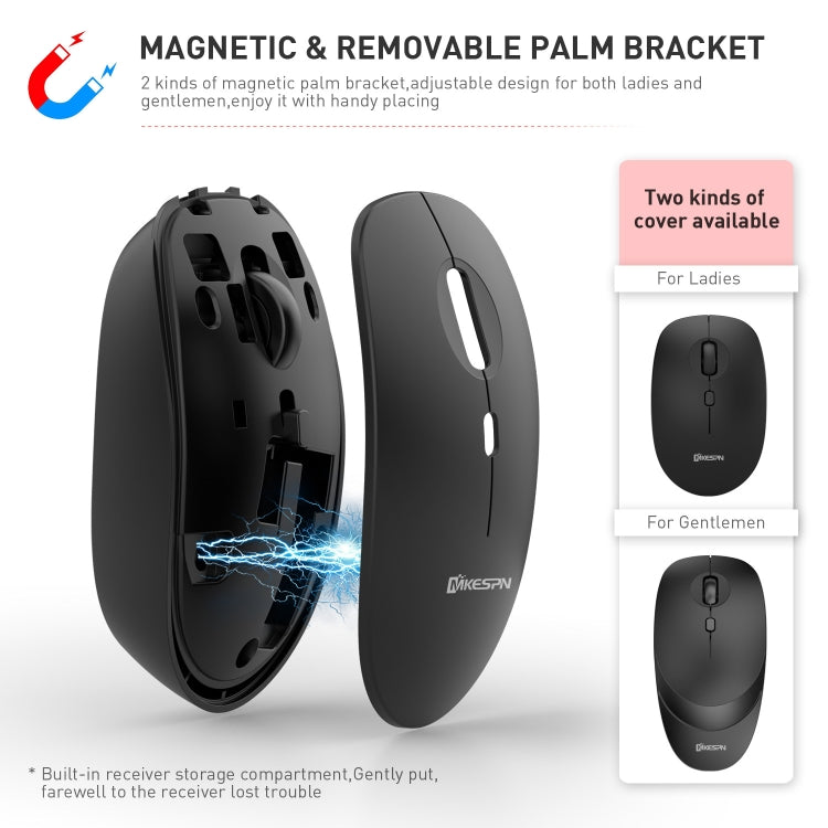 MKESPN 859 Mouse wireless a tre modalità 2.4G+BT5.0+BT3.0, 2.4G+BT5.0+BT3.0