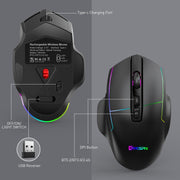 Mouse da gioco RGB cablato MKESPN X11