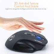 iMICE G-1800 Mouse wireless silenzioso ricaricabile a 4 pulsanti 1600 DPI 2,4 GHz per computer PC portatile