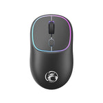 iMICE W-618 Mouse wireless silenzioso ricaricabile a 4 pulsanti 1600 DPI 2,4 GHz per computer PC portatile, W-618 2.4GHz