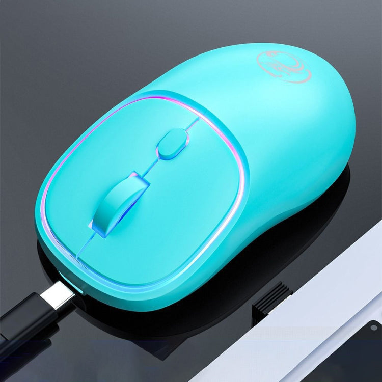 iMICE W-618 Mouse wireless silenzioso ricaricabile a 4 pulsanti 1600 DPI 2,4 GHz per computer PC portatile, W-618 2.4GHz