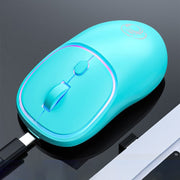 iMICE W-618 Mouse wireless silenzioso ricaricabile a 4 pulsanti 1600 DPI 2,4 GHz per computer PC portatile, W-618 2.4GHz