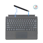 Custodia in pelle con tastiera Bluetooth per tablet Microsoft Surface Pro 8 / Pro X con slot per penna, For Microsoft Surface Pro 8 / Pro X