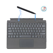 Custodia in pelle con tastiera Bluetooth per tablet Microsoft Surface Pro 8 / Pro X con slot per penna, For Microsoft Surface Pro 8 / Pro X