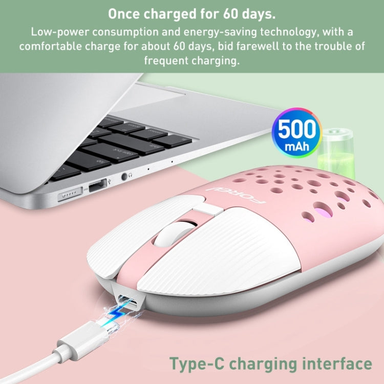 Mouse FOREV FVT398 1200 dpi Bluetooth 2.4G wireless doppia modalità, Bluetooth+2.4G (Black), Bluetooth+2.4G (Pink), Bluetooth+2.4G (Blue)