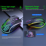 Mouse da gioco iMICE T97 RGB LED USB 7 pulsanti Mouse da gioco cablato 7200 DPI