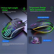 Mouse da gioco iMICE T97 RGB LED USB 7 pulsanti Mouse da gioco cablato 7200 DPI