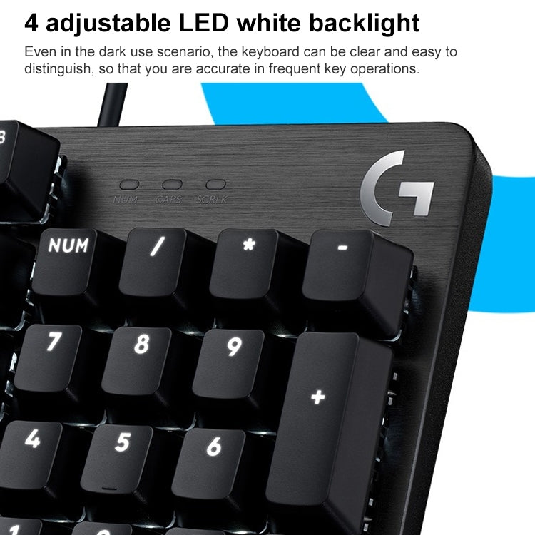 Logitech G412 SE Gioco cablato Tastiera meccanica silenziosa a 104 tasti, G412 SE