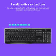 Tastiera silenziosa ultrasottile wireless singola Logitech K270
