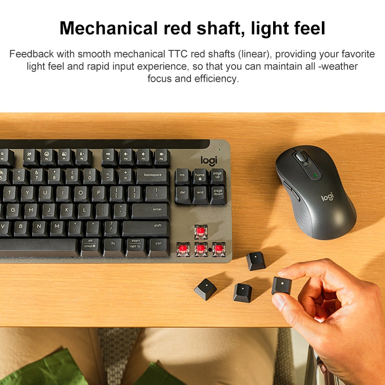 Tastiera meccanica silenziosa Logitech K855 Wireless Bluetooth Dual Mode