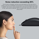 Mouse silenzioso USB con cavo Logitech M110 1000 DPI