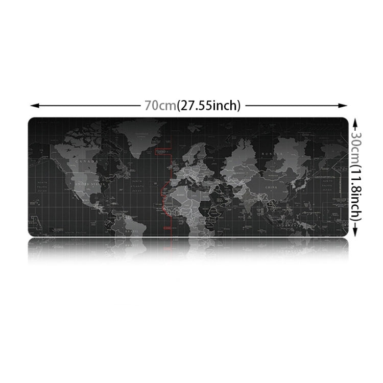 Tappetino per tastiera, tappetino per mouse da gioco, con superficie in tessuto liscio, in gomma morbida, antiscivolo, di grandi dimensioni, dimensioni: 70 x 30 cm, Size: 70 x 30cm
