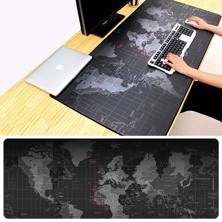 Tappetino per tastiera, tappetino per mouse da gioco, con superficie in tessuto liscio, in gomma morbida, antiscivolo, di grandi dimensioni, dimensioni: 80 x 30 cm, Size: 80 x 30cm