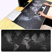 Tappetino per tastiera, tappetino per mouse da gioco, con superficie in tessuto liscio, in gomma morbida, antiscivolo, di grandi dimensioni, dimensioni: 90 x 40 cm, Size: 90 x 40cm