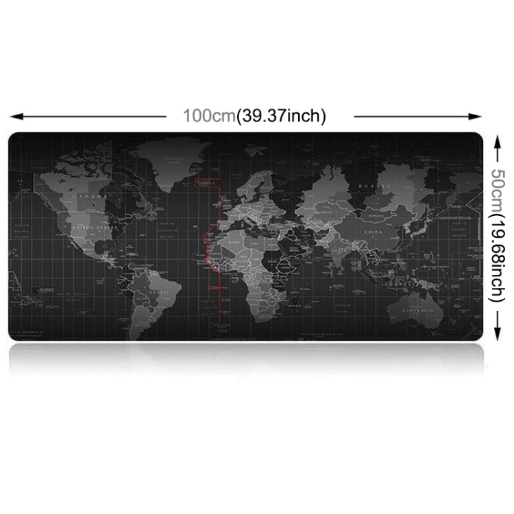 Tappetino per tastiera, tappetino per mouse da gioco, con superficie in tessuto liscio, in gomma morbida, antiscivolo, di grandi dimensioni, dimensioni: 100 x 50 cm, Size: 100 x 50cm
