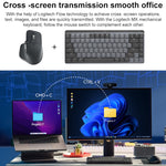 Mouse ergonomico wireless Bluetooth dual mode Logitech MX Master 3s 8000 DPI 2,4 GHz