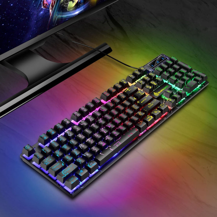 Set tastiera 104 tasti e mouse 3D retroilluminati USB