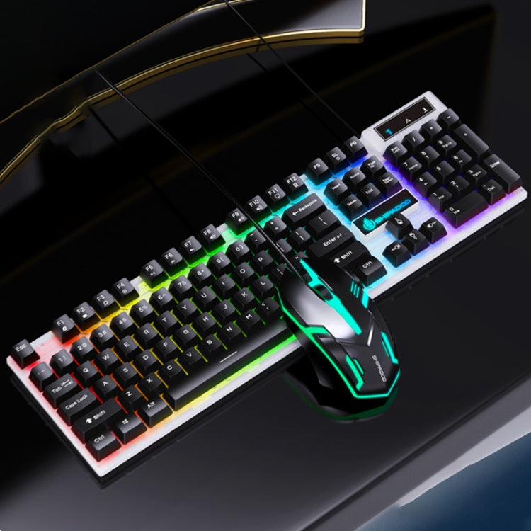 Set mouse e tastiera con retroilluminazione brillante D500 RGB