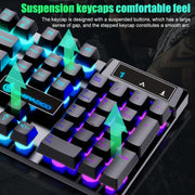 Set mouse e tastiera con retroilluminazione brillante D500 RGB
