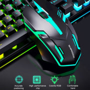 Set mouse e tastiera con retroilluminazione brillante D500 RGB