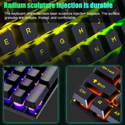 Set tastiera e mouse retroilluminati D500 RGB USB