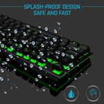 Tastiera gaming GK60 con pannello metallico USB