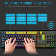 Tastiera gaming GK60 con pannello metallico USB