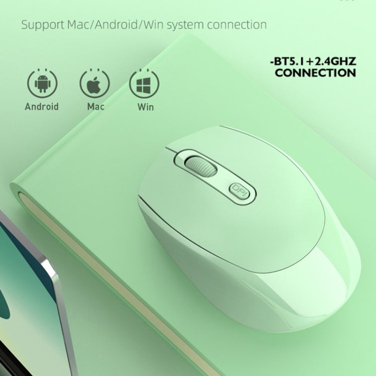 Mouse wireless HXSJ M107 4 pulsanti 1600 DPI ricaricabile