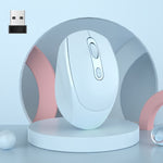 HXSJ M107 4 pulsanti 1600 DPI Dual Mode 2.4GHz + Bluetooth 5.1 Mouse wireless ricaricabile, Battery Version