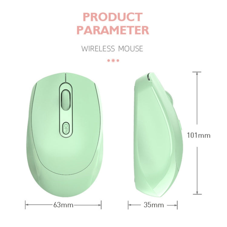 HXSJ M107 4 pulsanti 1600 DPI Dual Mode 2.4GHz + Bluetooth 5.1 Mouse wireless ricaricabile, Battery Version