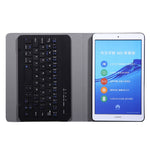 A0M5 Tastiera Bluetooth staccabile + Custodia tablet in pelle ultrasottile con vibrazione orizzontale per Huawei MediaPad M5 e Honor Tab 5 8 pollici, con supporto