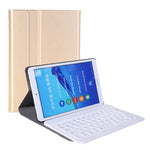A0M5 Tastiera Bluetooth staccabile + Custodia tablet in pelle ultrasottile con vibrazione orizzontale per Huawei MediaPad M5 e Honor Tab 5 8 pollici, con supporto