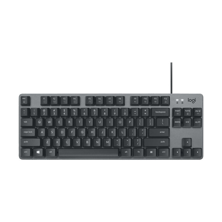 Logitech K835 Mini Tastiera meccanica cablata, albero verde, Green Shaft