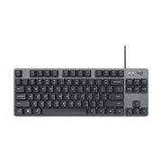 Logitech K835 Mini Tastiera meccanica cablata, albero verde, Green Shaft
