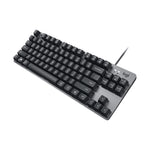 Logitech K835 Mini Tastiera meccanica cablata, albero verde, Green Shaft