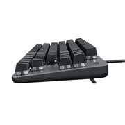 Logitech K835 Mini Tastiera meccanica cablata, albero verde, Green Shaft