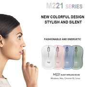 Mouse wireless silenzioso Logitech M221 Fashion