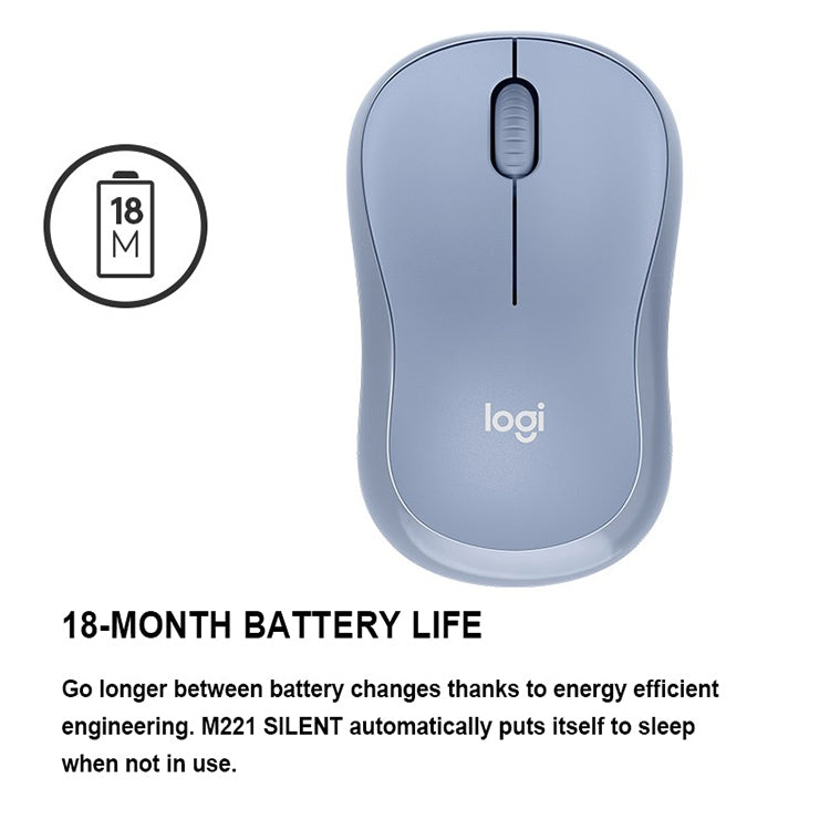 Mouse wireless silenzioso Logitech M221 Fashion