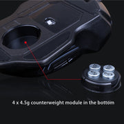 Mouse da gioco ottico con cavo USB competitivo a luce colorata serie Aula Ghost Shark II, risoluzione massima di 4000 DPI, Ghost Shark II(W), Ghost Shark II(B)