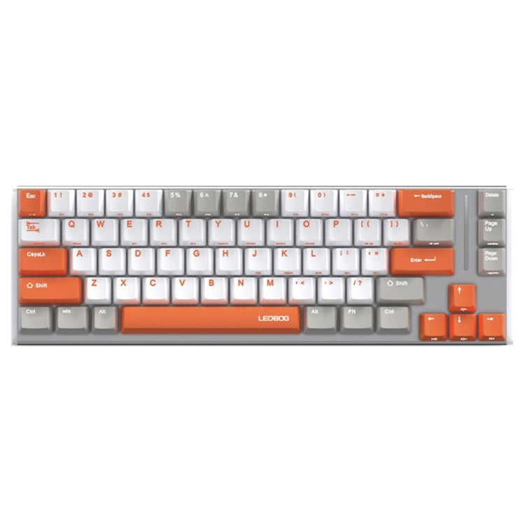 Tastiera meccanica personalizzata LEOBOG K67 2.4G Bluetooth Wireless RGB a tre modalità, interruttore a cristallo di ghiaccio