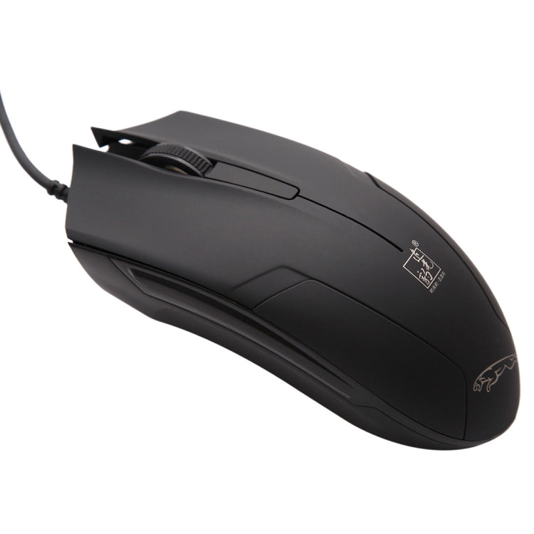 Mouse da gioco ottico cablato universale USB Chasing Leopard 119, lunghezza: 1,45 m, 119 Jet Black, 119 White, 119 Black