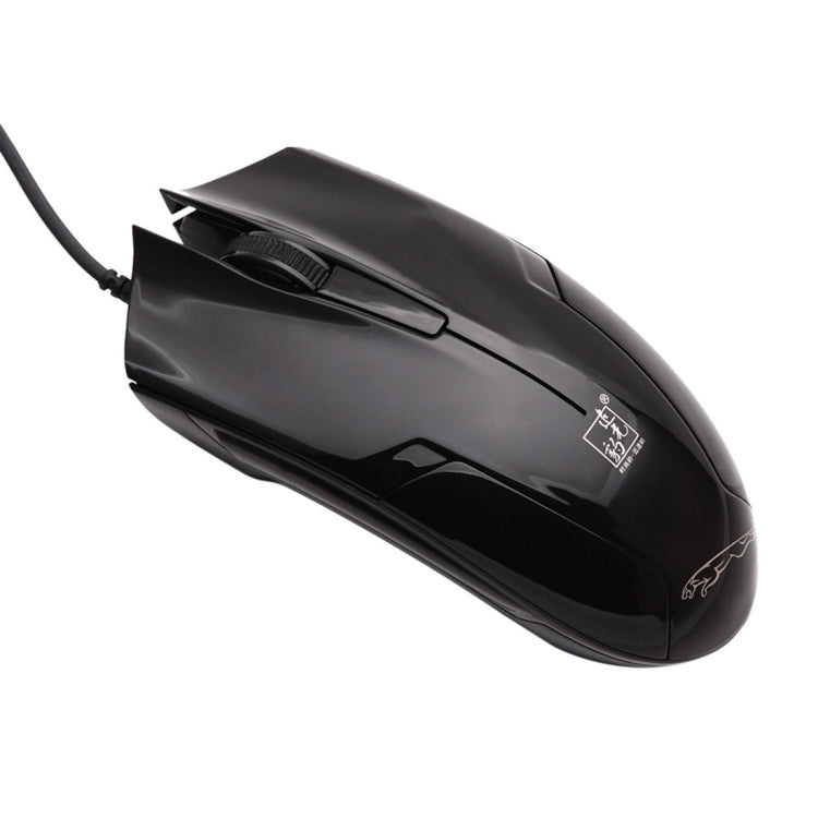Mouse da gioco ottico cablato universale USB Chasing Leopard 119, lunghezza: 1,45 m, 119 Jet Black, 119 White, 119 Black