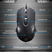 Chasing Leopard 129 Mouse da gioco ottico cablato universale USB con contrappeso, lunghezza: 1,3 m, 129